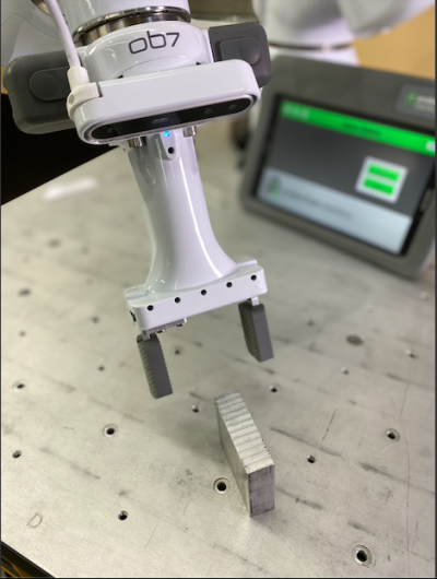 Vision System For “Teach-By-Touch” Augmented Intelligent OB7 Cobots