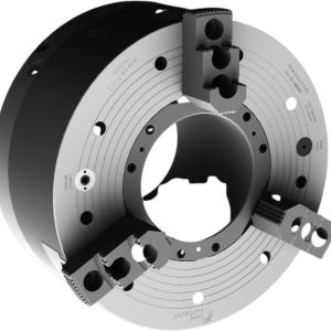 Big Bore 3-Jaw Front End Air Chuck Features Built in Pneumatic Cylinder and Extended Stroke