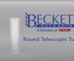 Beckett Packaging Round Telescopic Plastic Tubes