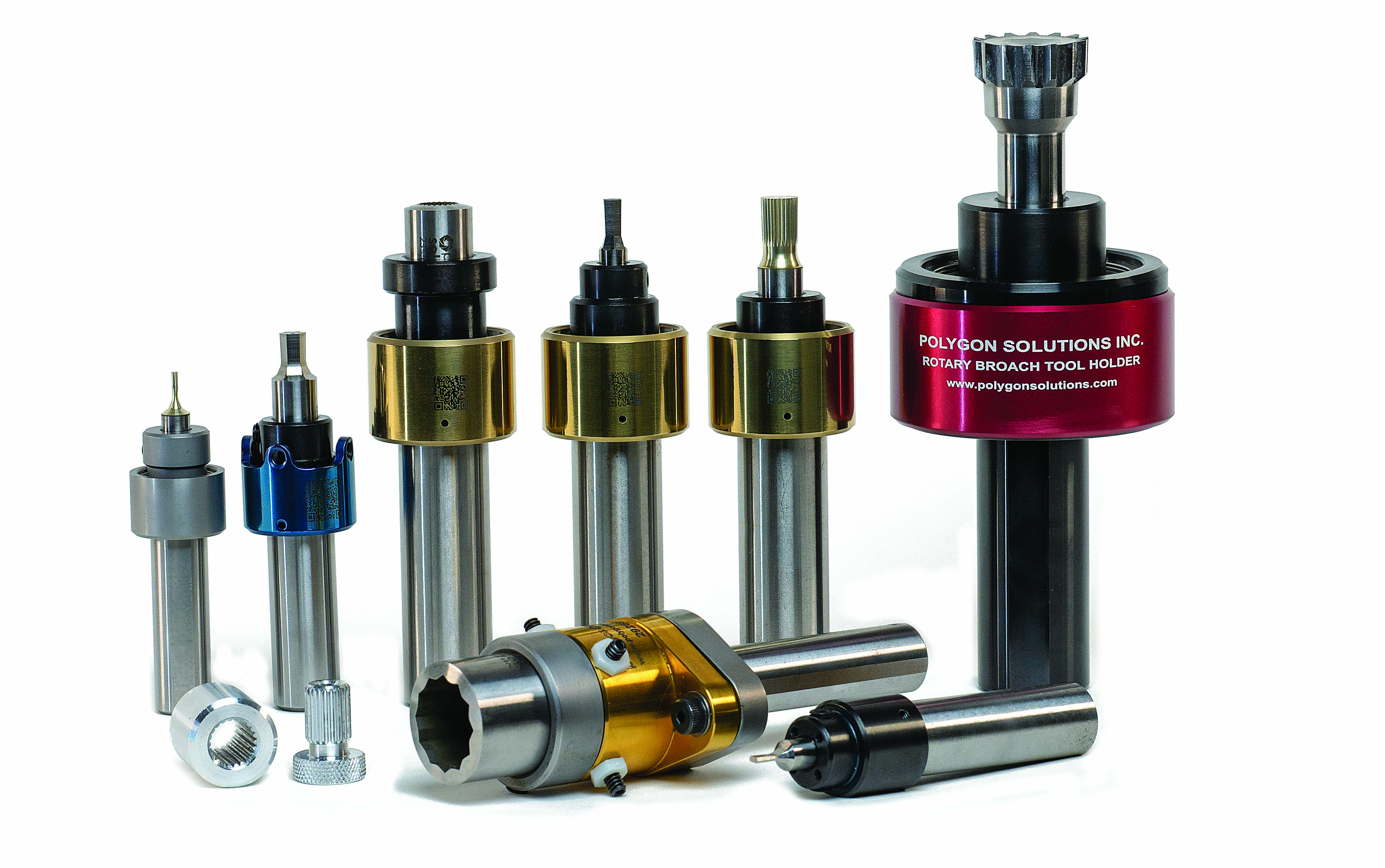 Polygon Solutions offers a variety of rotary broach toolholers.