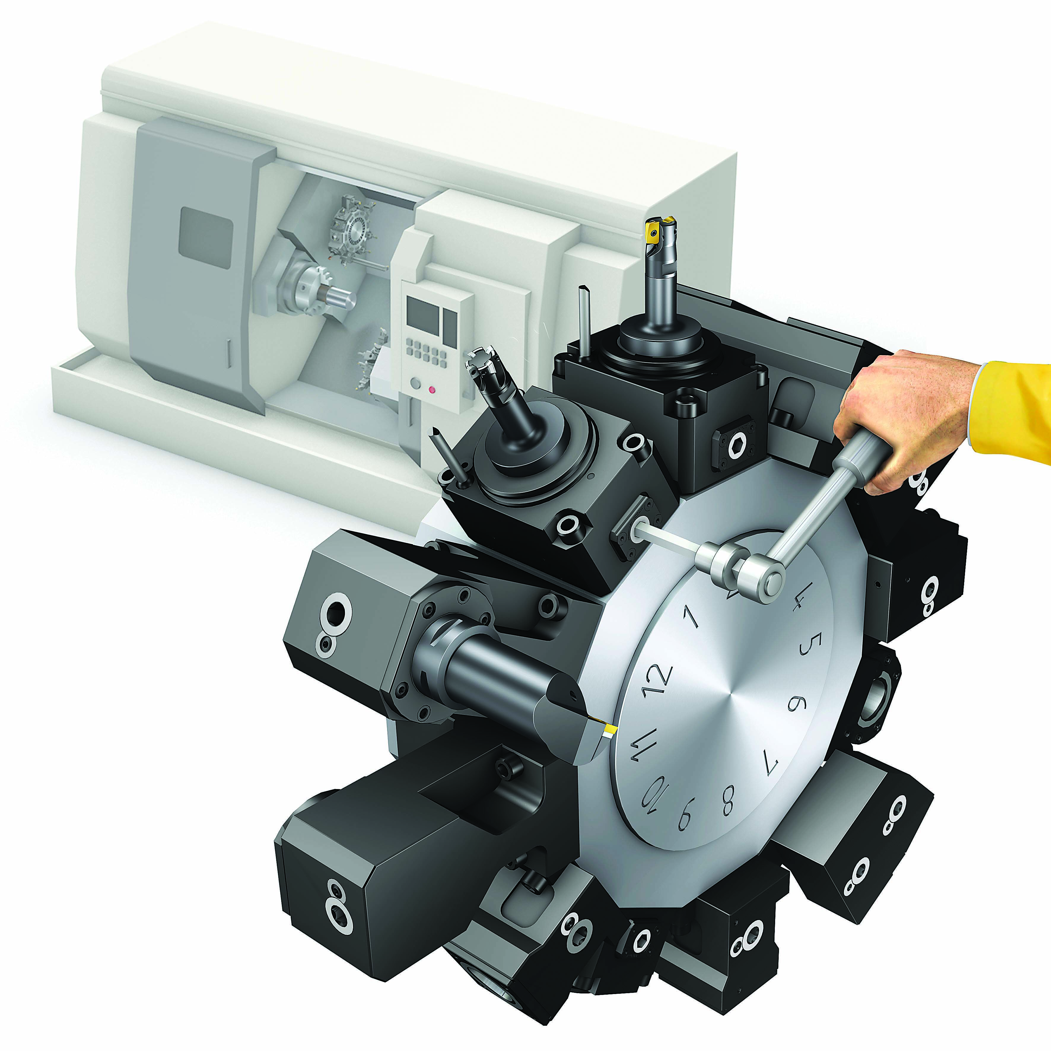 Quick-change tooling solutions can increase machine utilization in industries that use complex assemblies and longer tools, such as aerospace engine component production, by reducing the time that it takes to measure, set up and change tools.