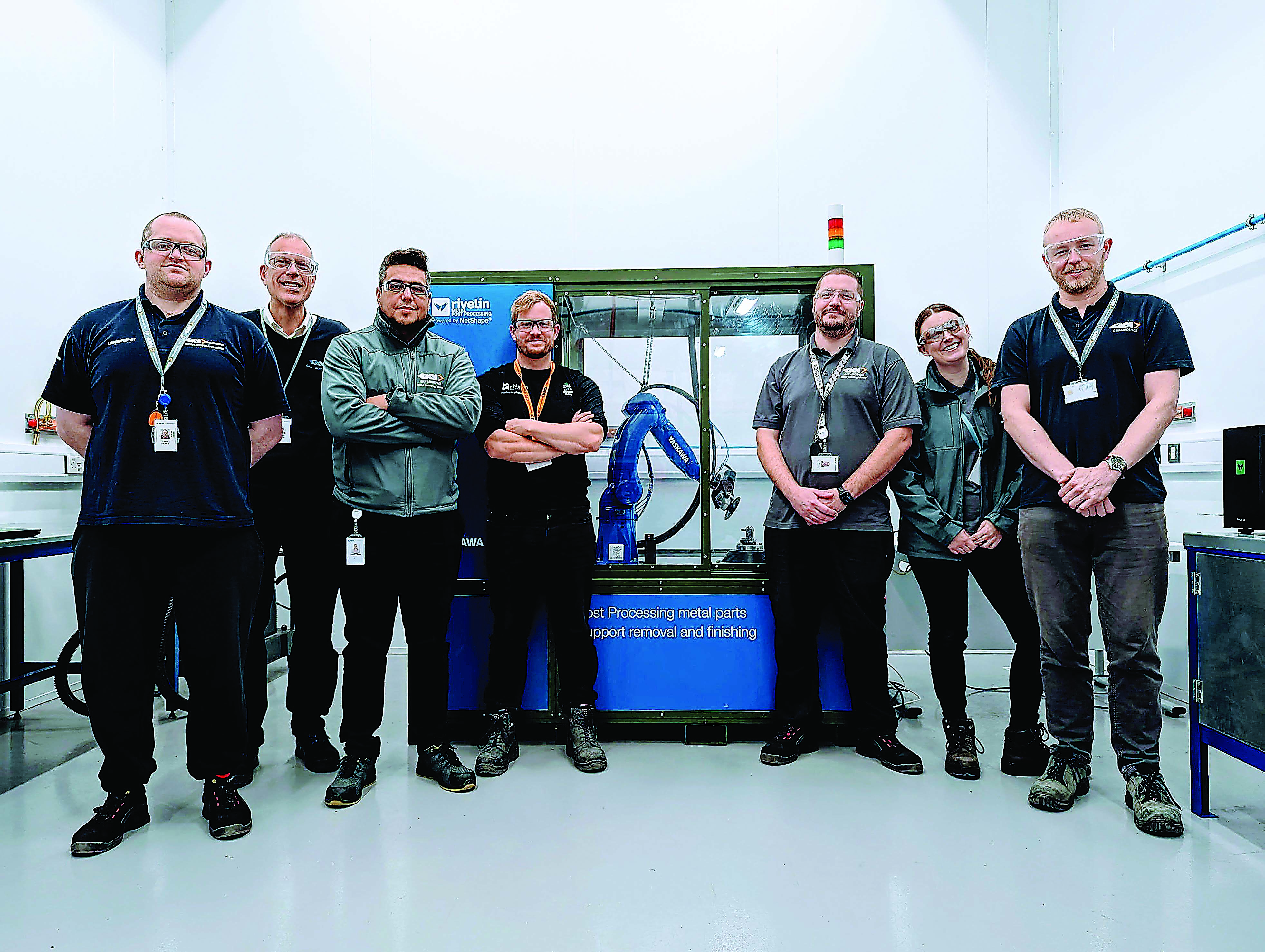 Rivelin Robotics at CAMPFIRE collaborator GKN Aerospace for deployment training in Bristol, U.K.