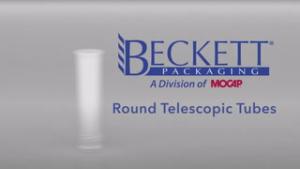 Beckett Packaging Round Telescopic Plastic Tubes