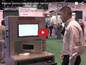 Beamer Laser Marking Systems demos indexable turntable system