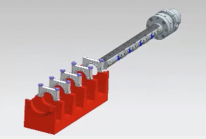 An asymmetric line boring bar