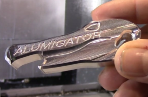 Schultz demonstrates Alumigator roughing and ramping endmill 