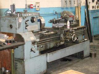 A vintage LeBlond lathe at Lincoln Park Boring Co., Romulus, Michigan.