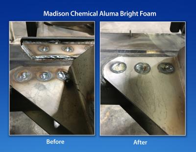 Aluma-Bright Foam Cleans and Brightens Aluminum Welds and More