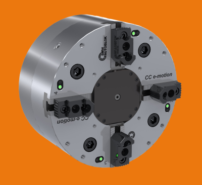 CC E-Motion Electric Chuck Features Plug and Play Installation for Power and Signals