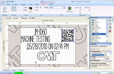 dot peen marking machine software