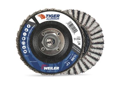 Tiger Aluminum Flap Discs Featurea Paired Flap Design for Grinding Aluminum