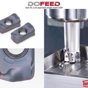 DoFeed Inserts Improve High Feed Milling Performance in Exotic Materials
