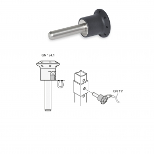 GN 124.1 Stainless Steel Magnetic Quick-Release Pins