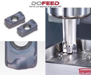 DoFeed Inserts Improve High Feed Milling Performance in Exotic Materials
