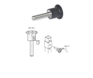 GN 124.1 Stainless Steel Magnetic Quick-Release Pins