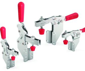 Clamps Provide Four Options for Horizontal or Vertical Handle Action