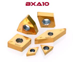 Coated CBN Insert Grade in a Tipped Format for Turning Hardened Steel Parts 