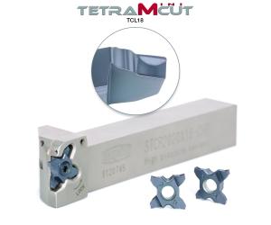 TetraMini-Cut 4-Edged Grooving Insert Line IncludeS TCL18 Inserts in 1.75 mm and 2.5 mm thicknesses. 