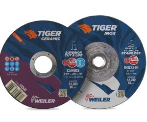 Tiger Ceramic and INOX 2.0 Cutting, Grinding and Combo Wheels