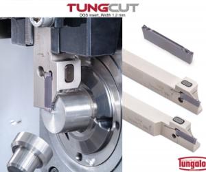 TungCut Multifunctional Grooving System Offers 1.2 mm-Wide (.047″-Wide) Grooving Insert