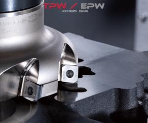 CBN Inserts for Cast Iron Finishing Added To TPW / EPW Type Milling Cutter Series