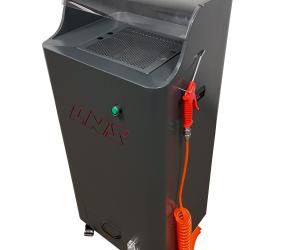 Compact, Mobile Spray Cabin Keeps Workplace Air & Surfaces Aerosol Mist-Free When Cleaning Parts