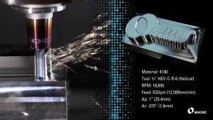 Aggressive MMR achieved via Makino, Mastercam and Helical Solutions
