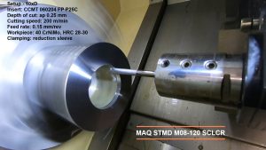 Micromachining: MAQ’s vibration-damped turning tool
