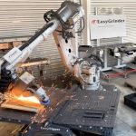Automated weld seam preparation with AI grinding robot