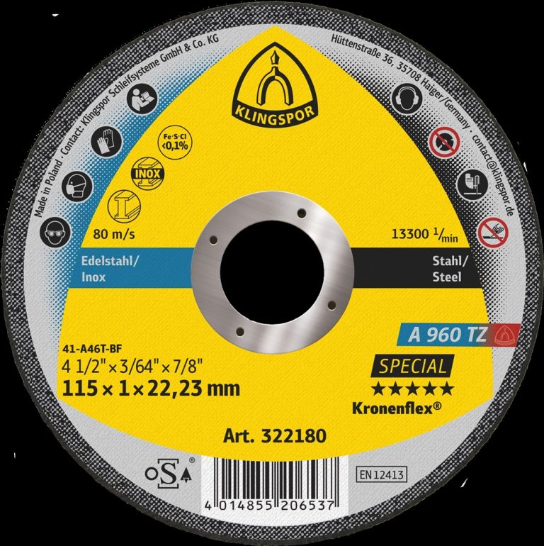 Cut-off wheels and grinding discs