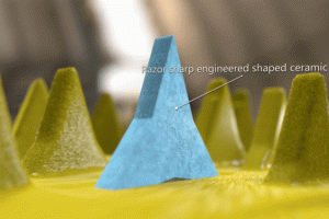 Fiber discs for carbon steel applications