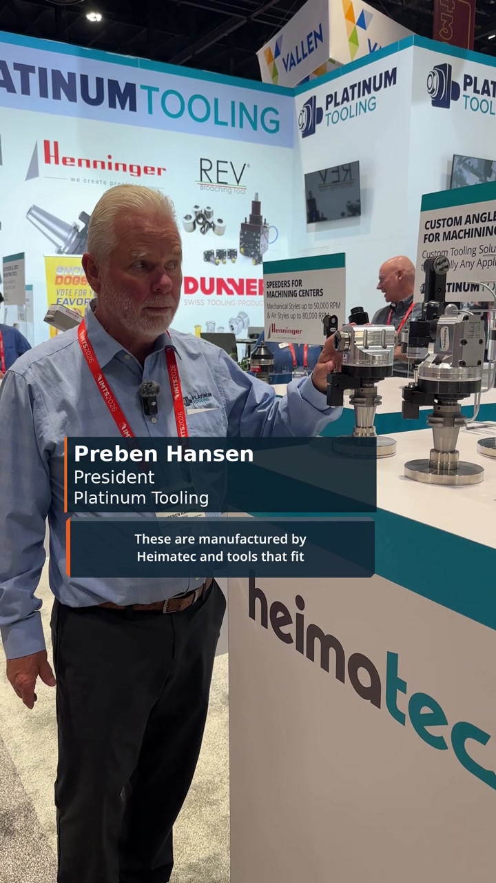Angle heads and REV broaching | Platinum Tooling at IMTS 2026 video thumbnail