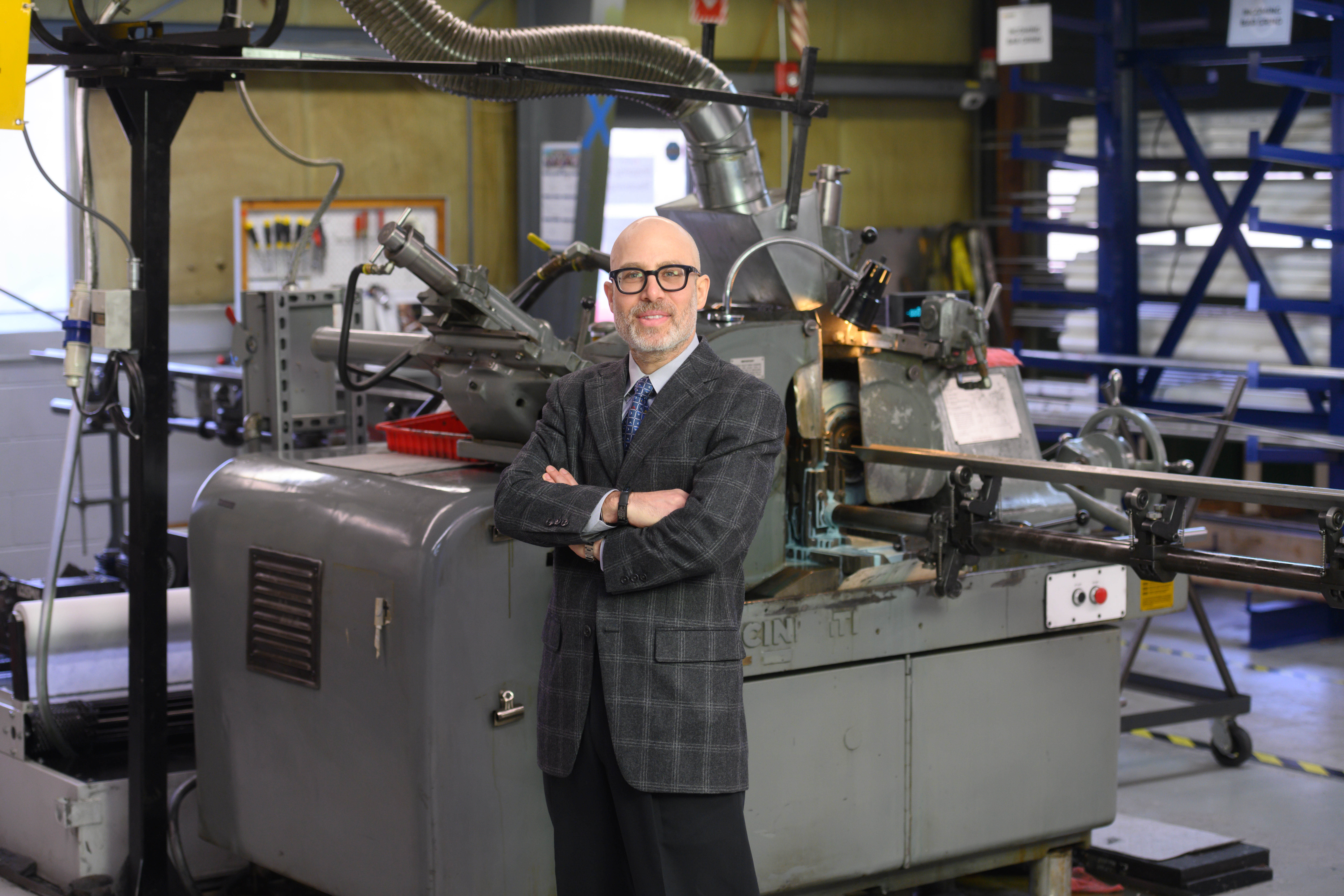 Scott Livingston in the Horst Engineering machine shop