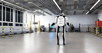 Hexagon’s Robotics division introduces the Aeon humanoid robot for industrial applications.
