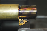 The fourth groove is cut at the final depth. Image courtesy of T. Lipton.