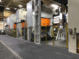 Spartanburg Steel automates five-press tandem line