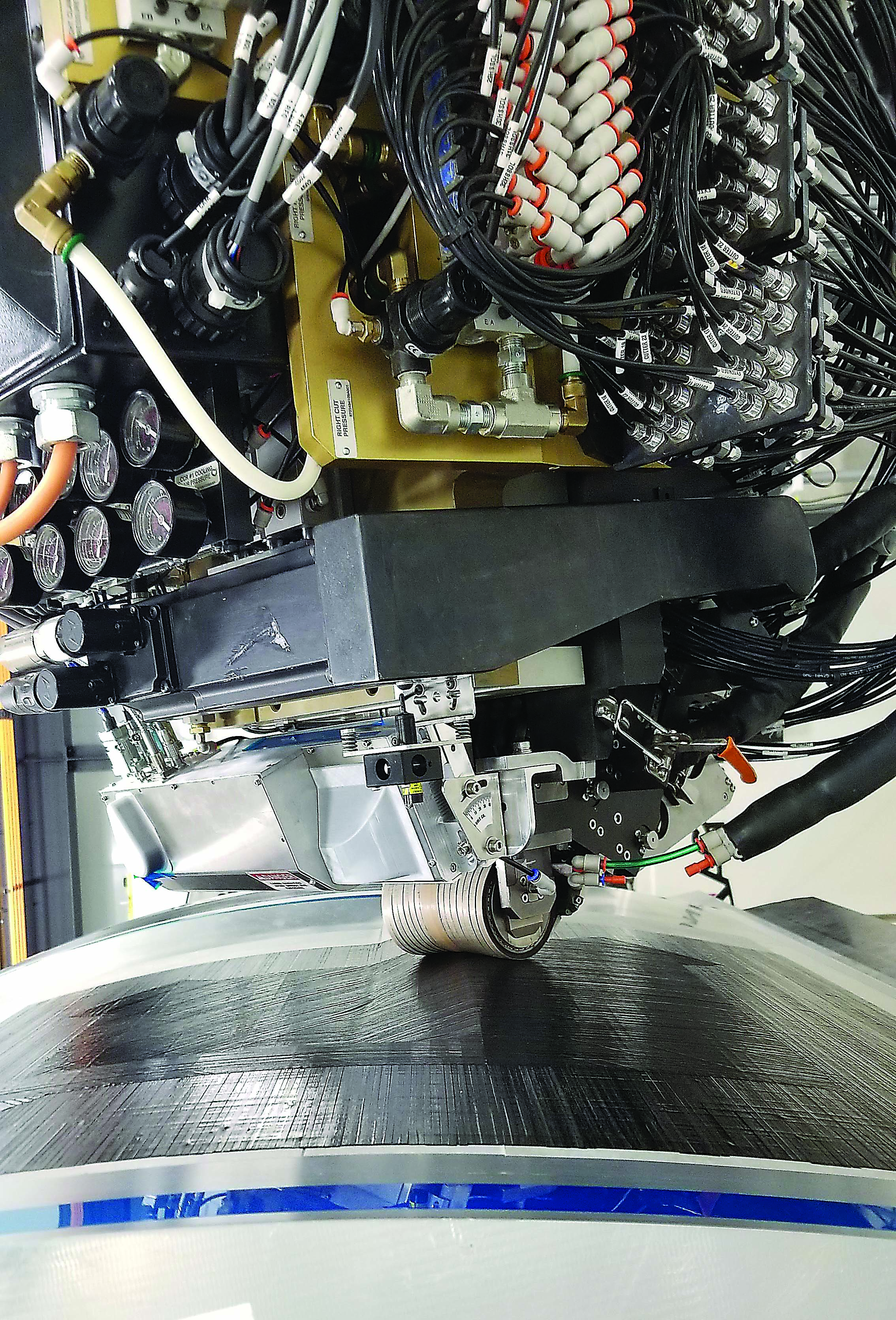 The Sentry enables high-quality, real-time, in-process inspection of composite assemblies. Image courtesy of Fives Group.