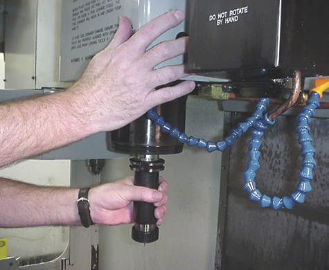 CNC training begins with changing tools