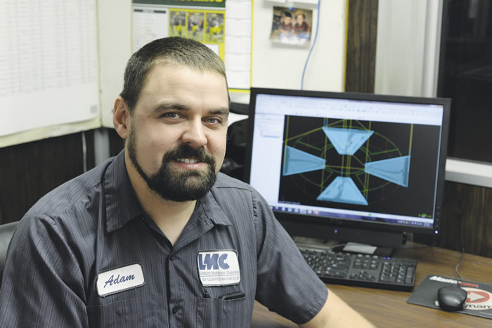 Adam Robarge, the machining team leader at Lindquist Machine, encourages machinists to step out of their comfort zone to attempt something different when writing machine programs. Images courtesy CNC Software. Adam Robarge, the machining team leader at Lindquist Machine, encourages machinists to step out of their comfort zone to attempt something different when writing machine programs. Images courtesy CNC Software.