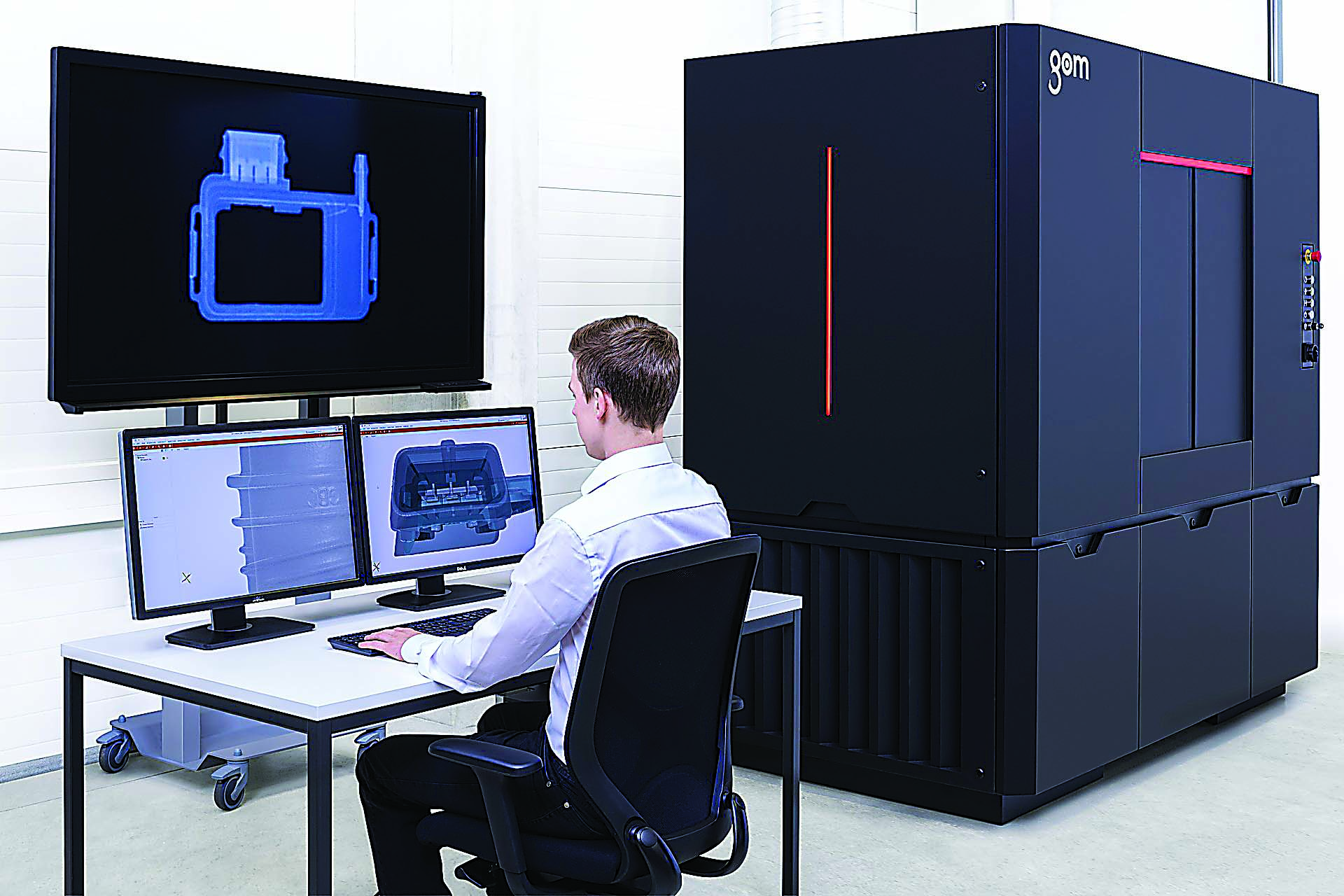 CT scanning machines need significant shielding to protect operators from X-ray exposure. Image courtesy of Exact Metrology.