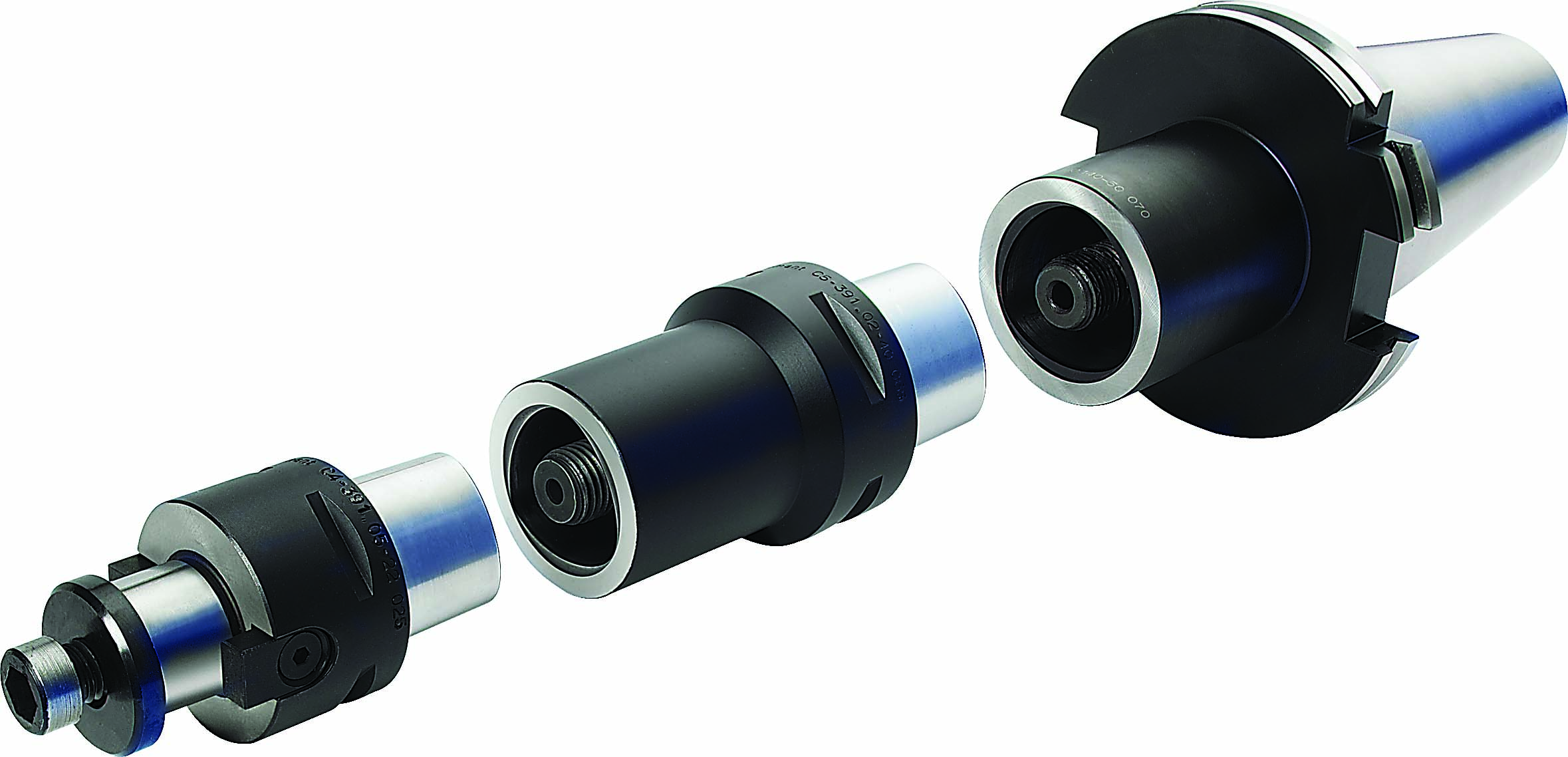 Coromant Capto is a completely modular system supporting machine adapters, extensions and facemill adapters. Image courtesy of Sandvik Coromant.