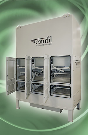 Figure 3. A high-efficiency mist collector for emulsions and coolant oils. Figure 3. A high-efficiency mist collector for emulsions and coolant oils.