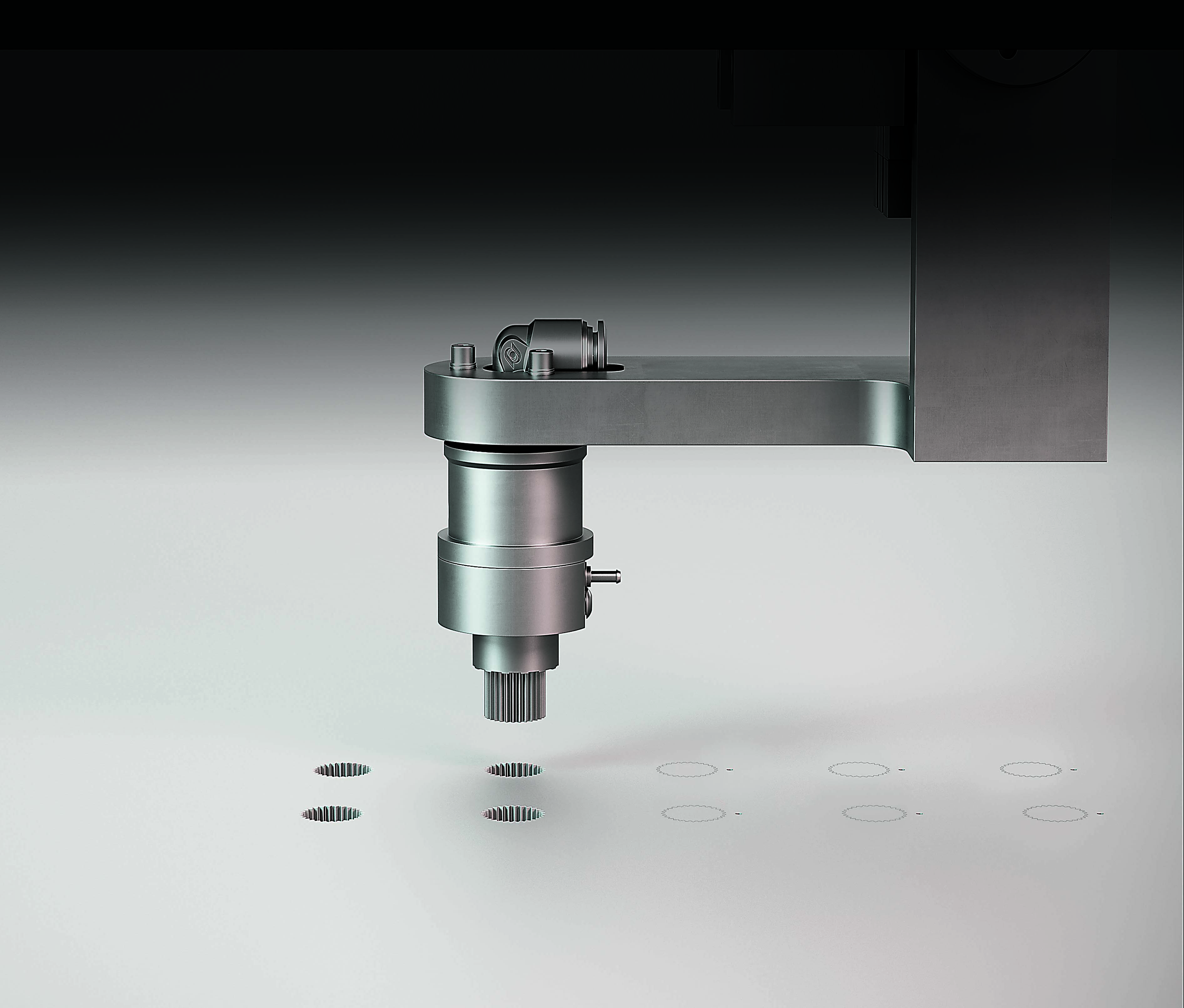 The ASM system uses compressed air to lift and remove just over a ½-lb. slug. Photo credit: GF Machining Solutions