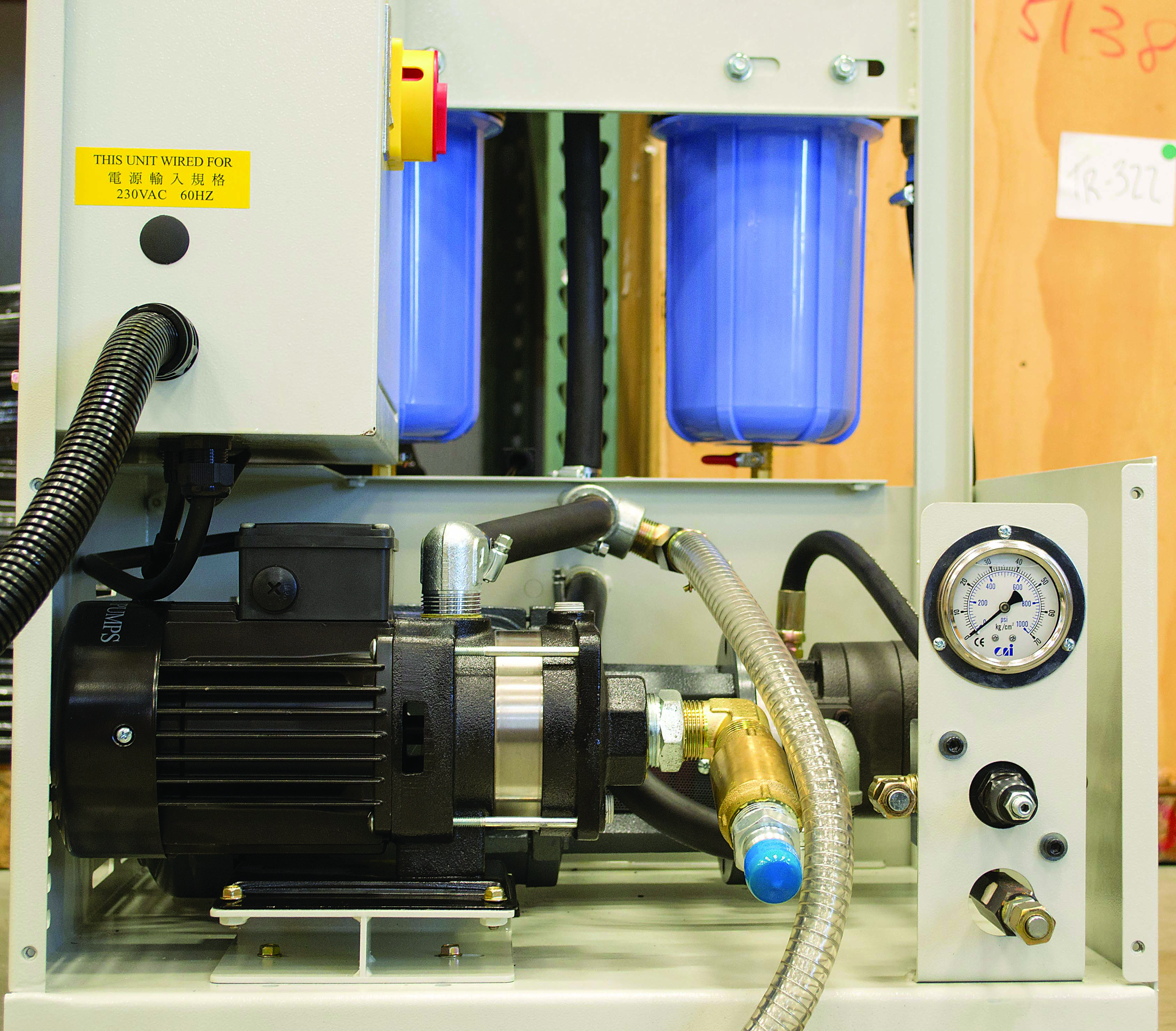 High-pressure coolant breaks the vapor barrier
