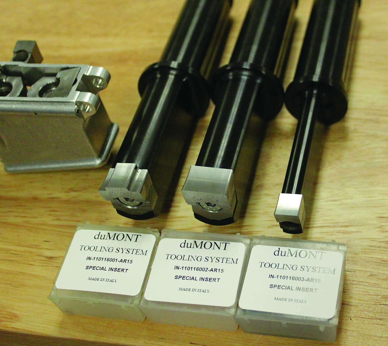 These special inserts are for broaching magwells. Photo credit: Hassay-Savage
