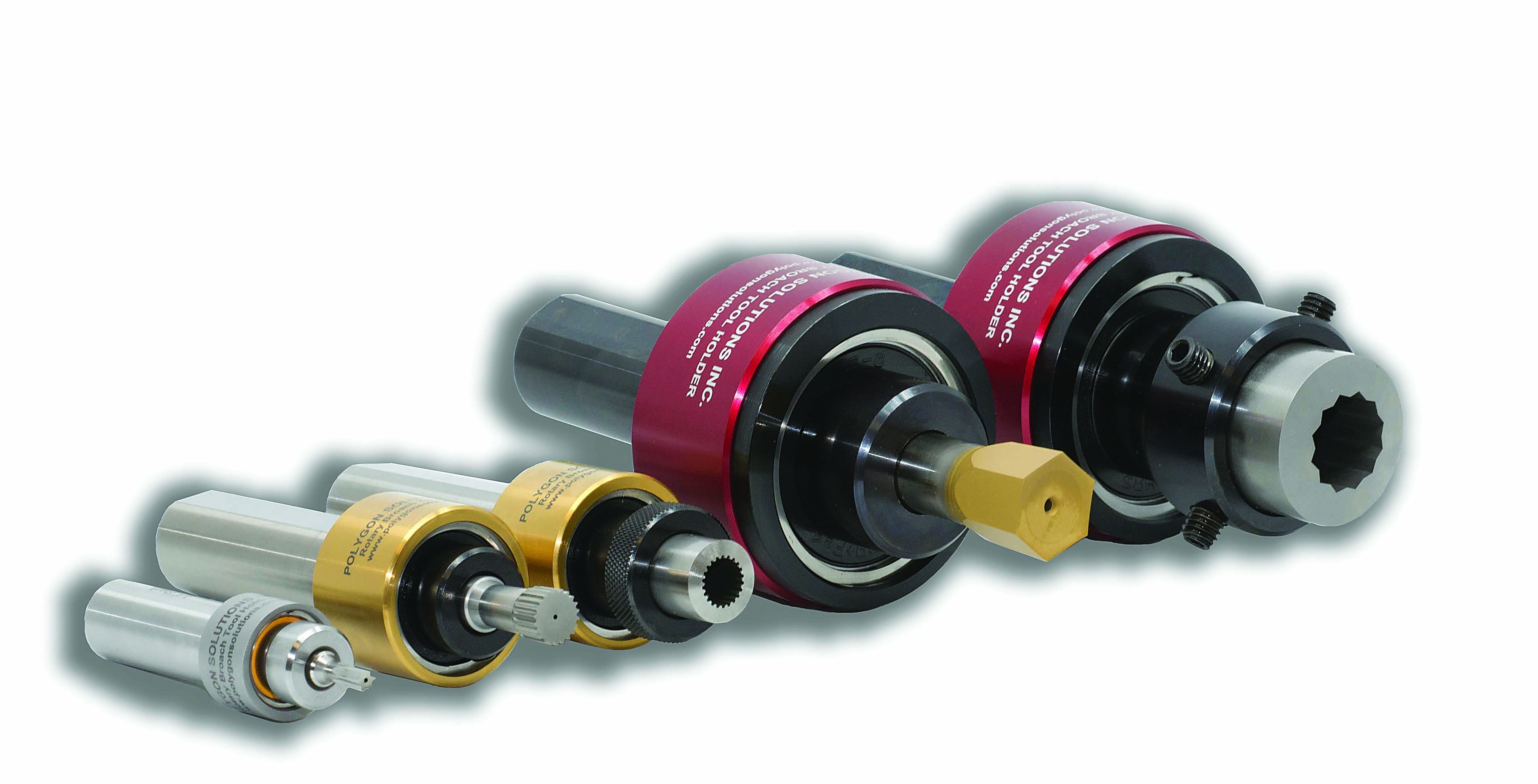A family of broaching toolholders from Polygon Solutions. Image courtesy of Polygon Solutions.