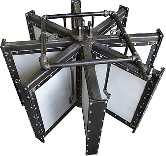 The filtration system designed by Eriez for Hypertherm incorporates 160 sq. ft. of filtering material. Images courtesy Eriez. The filtration system designed by Eriez for Hypertherm incorporates 160 sq. ft. of filtering material. Images courtesy Eriez.