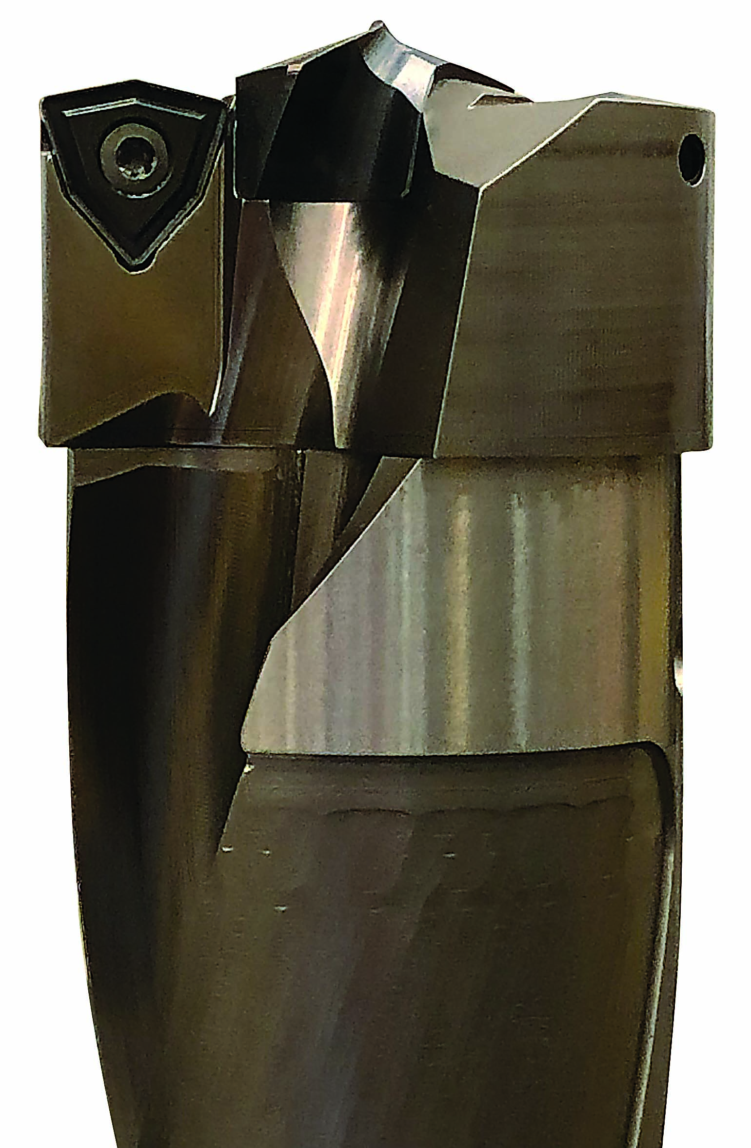 The drill uses three inserts, and about 10 minutes is needed to change all three. Image courtesy of Christopher Tate.