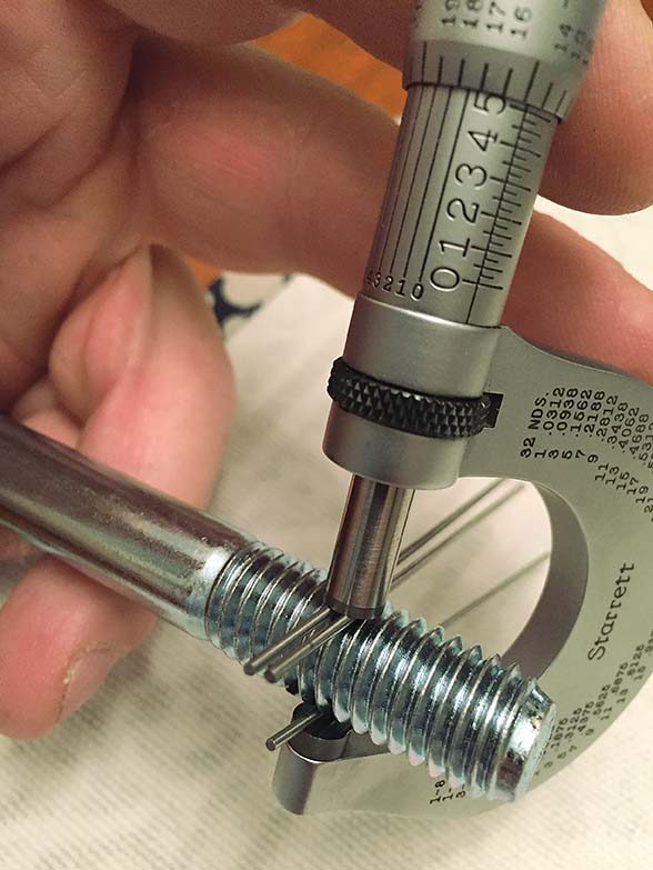 Successful threadmaking requires the right gages