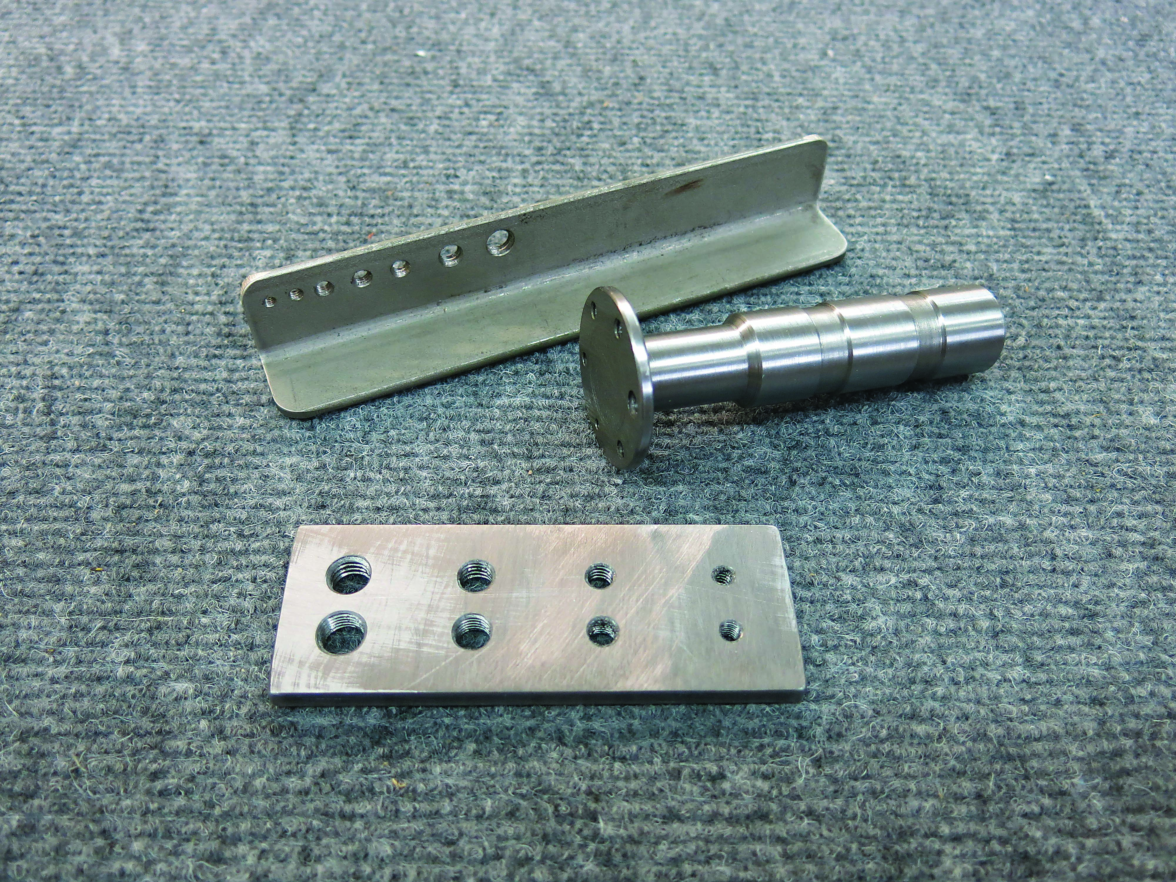 To find a solution to shortening projections, Tom Lipton made a few variations on the screw plate theme. Photo credit: Tom Lipton